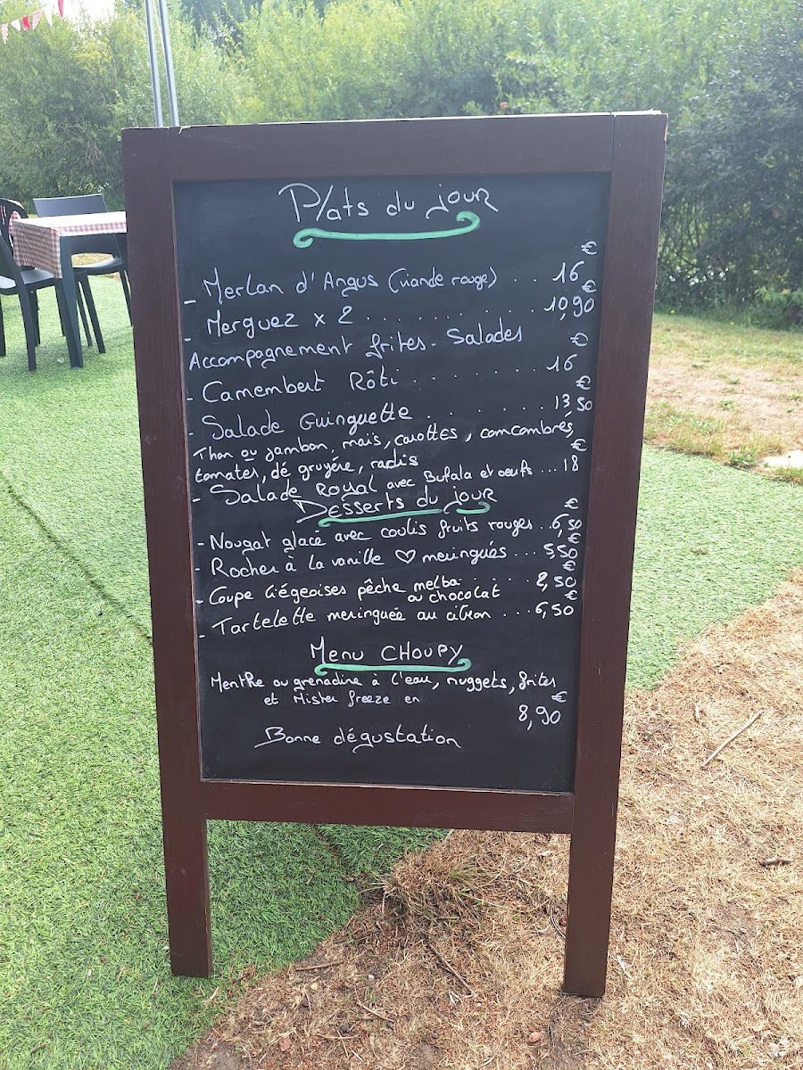 Menu La Guinguette D'oulins-1